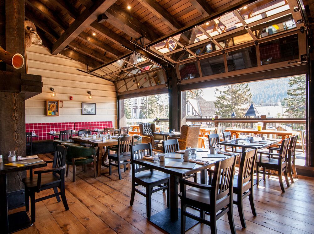 Interior shot of PARK Distillery in Banff National Park.
